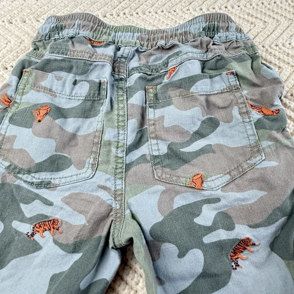 Boden Dinosaur Camo Shorts‎ Size 4T Drawstring Waist Pockets Casual Grunge